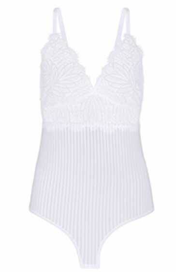 Çıtçıtlı Ekru Bodysuit W-2578 - 1